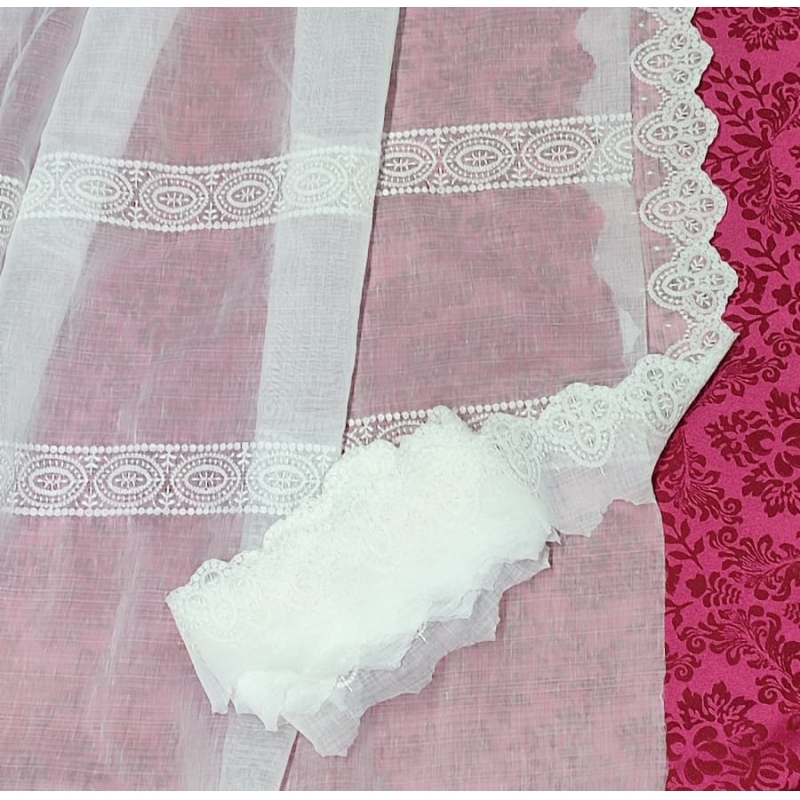  Tejido Delantal Con Puntilla