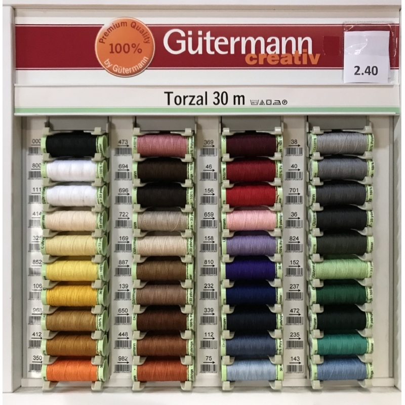 Hilo torzal Guterman 30m toda variedad de colores - Bazar Corona Todo Hogar