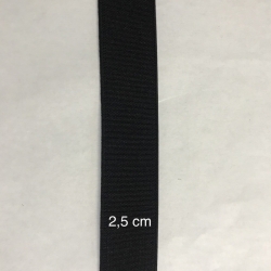 Goma Elastica dura 25mm negra 0