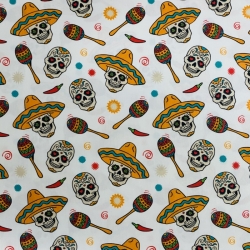 Algodón mod. Calavera México 14 0