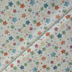 Algodón Estrellas Colores 0