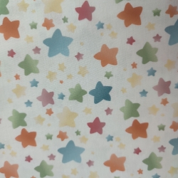 Algodón Estrellas Colores 1