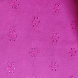 Batista Bordada Flor Fucsia 2