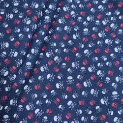 Calaveras de color Halloween Algodón 1