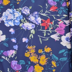Gabardina Marino Floral 1