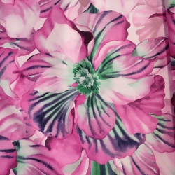 Poliéster Morado Floral 1