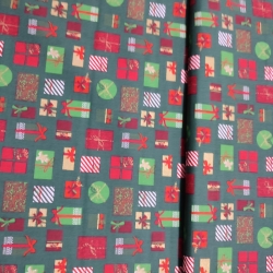 Navidad Regalos Verde Algodón 2