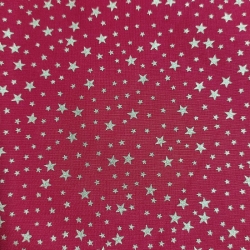 Navidad Estrellas Doradas Roja 2