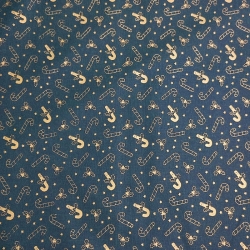 Navidad Bastones Dorados 0