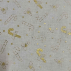 Navidad Bastones Dorados 1