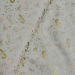 Navidad Bastones Dorados 2