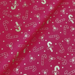 Navidad Bastones Dorados 3