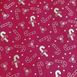 Navidad Bastones Dorados 7