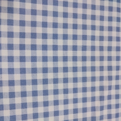 Algodón Cuadros Azul Antiguo 0
