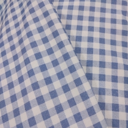 Algodón Cuadros Azul Antiguo 2