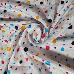 Tela Disfraz Lunares Colores Sobre Flor 1