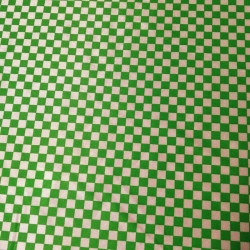 Tela Disfraz Cuadros Verde/Blanco 0