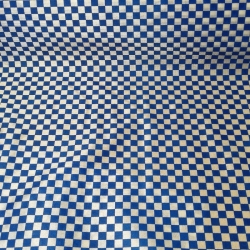 Tela Disfraz Cuadros Azules/Blancos 1