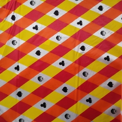 Tela Disfsraz Arlequín Naranja 0