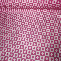 Tela Disfraz Diamante Pequeño Rosa 1