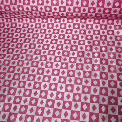 Tela Disfraz Diamante Pequeño Rosa 2