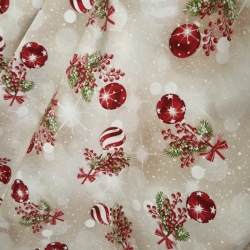 Loneta Navidad Mod. Bolas. 1