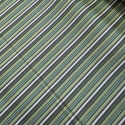 Tela Algodón Fil Rayado Verde 2