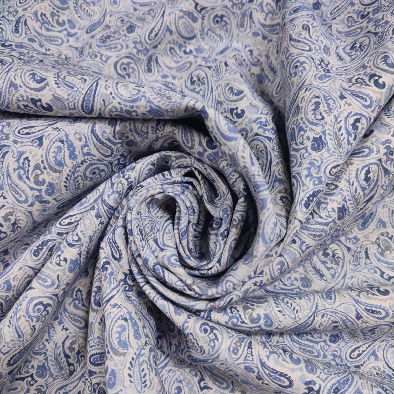 Algodón Cachemir Azul Antiguo Algodón Cachemir Azul Antiguo