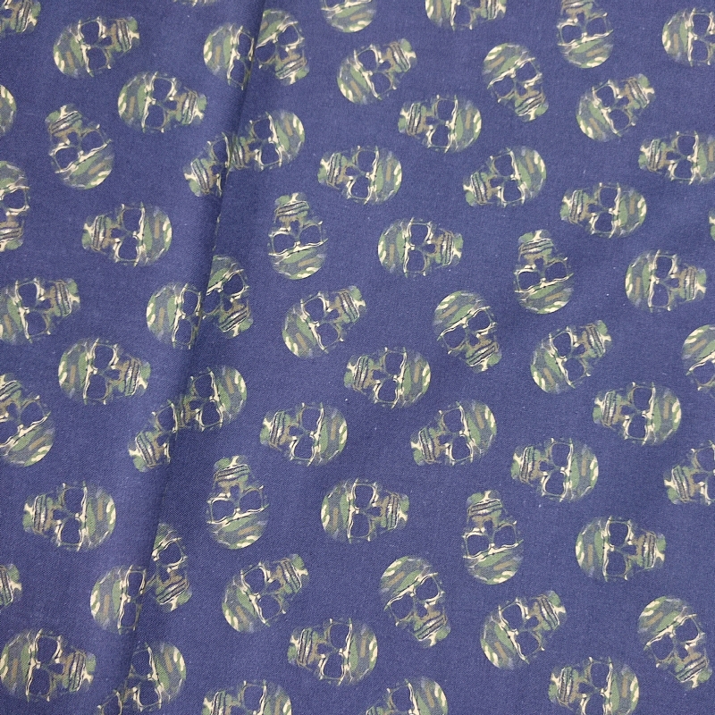 Algodón Calaveras Militar Algodón Calaveras Militar