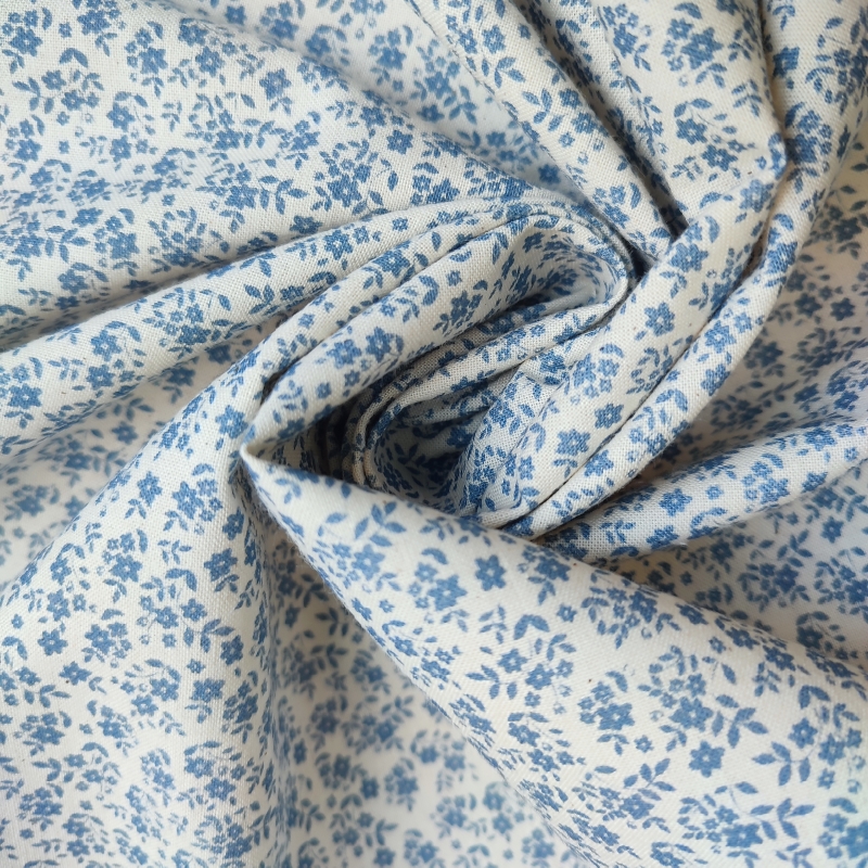 Algodón Floret Azul Antiguo Algodón Floret Azul Antiguo