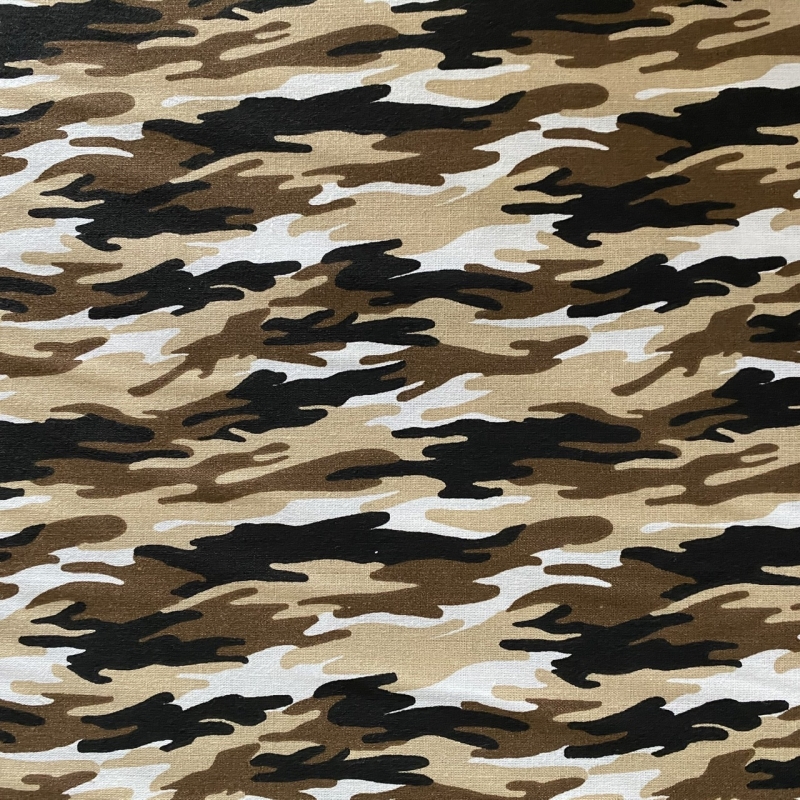 Algodón mod. Camuflaje Marrón  Algodón mod. Camuflaje Marrón