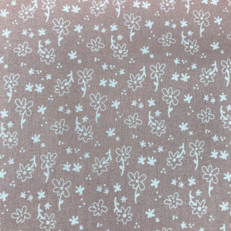 Algodón Flores Blancas