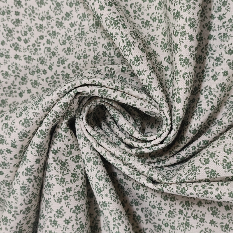 Algodón Floret Verde Antiguo