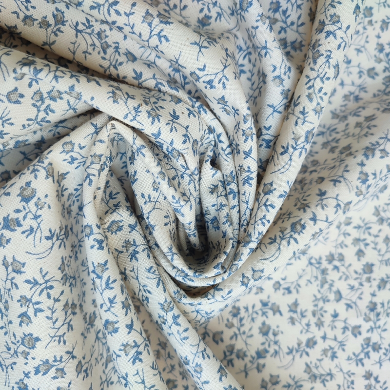 Algodón Fondour Azul Antiguo