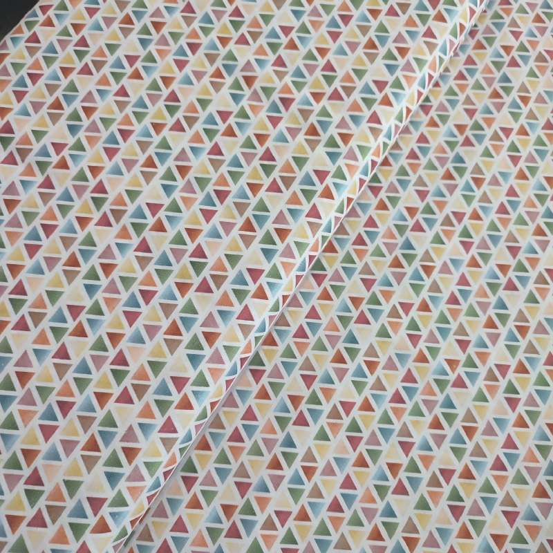 Algodón Triangulos Colores