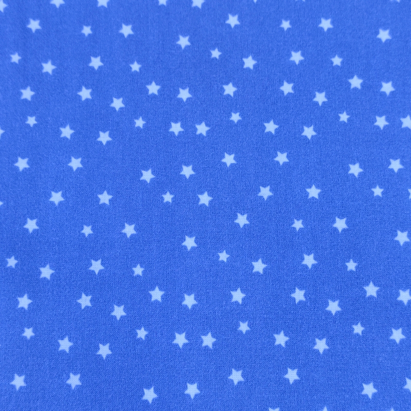Estrellas Azul Algodón