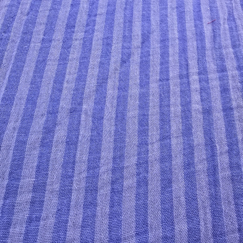 Muselina Raya Azul 