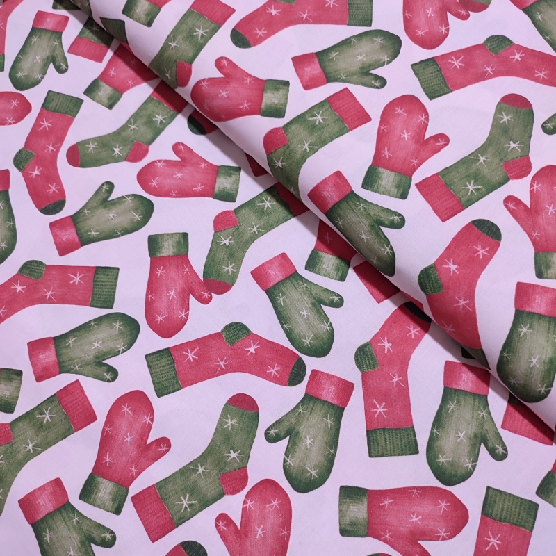 Navidad Guantes y Calcetines Algodón