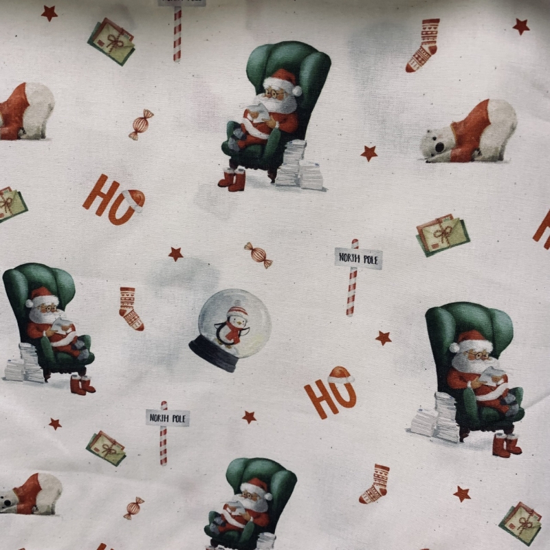 Navidad North Pole Algodón
