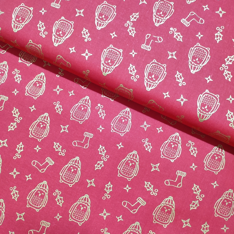 Navidad Pingüinos Dorados