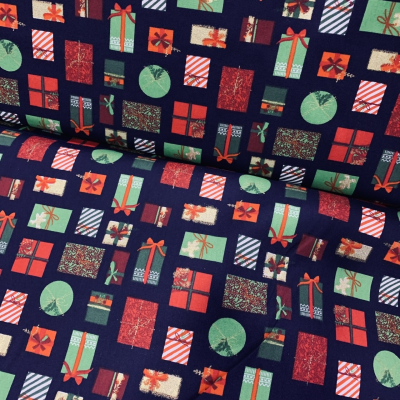 Navidad Regalos Marino Algodón