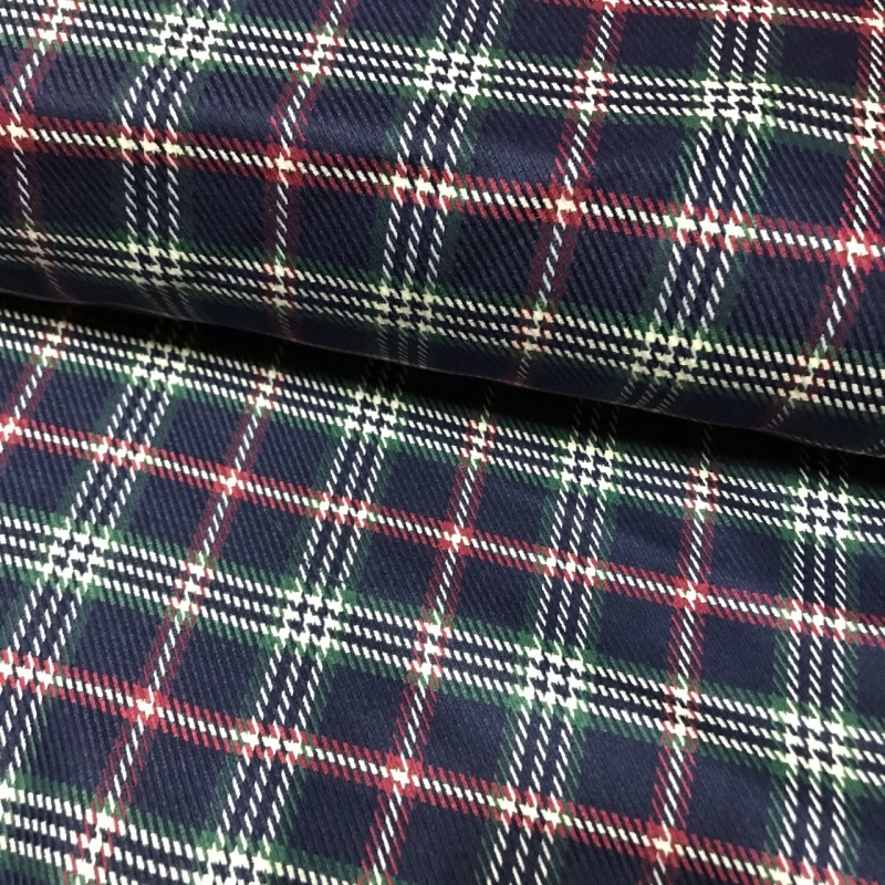 Tela Cuadro Escoces Azul Marino