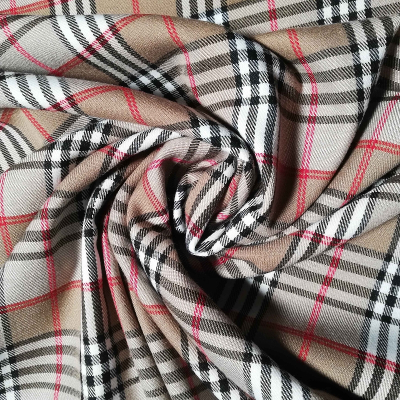 Tela Cuadro Escocés Camel Tela Cuadro Escocés Camel