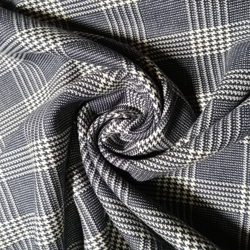 Tela Cuadro Escocés Azul 1