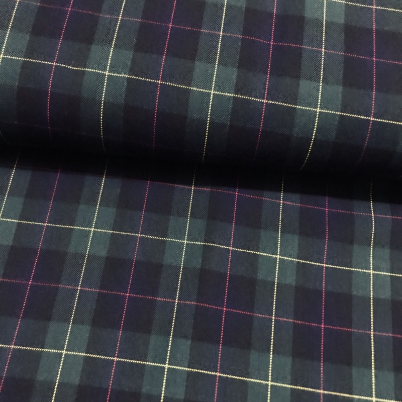 Tela Cuadro Escocés Verde