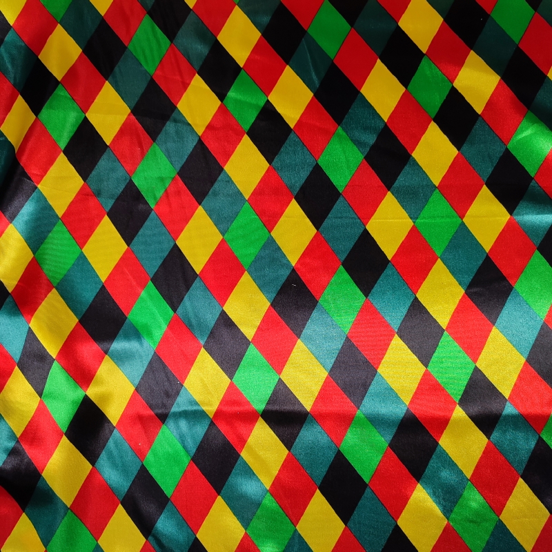 Tela Disfraz Arlequín Multicolor
