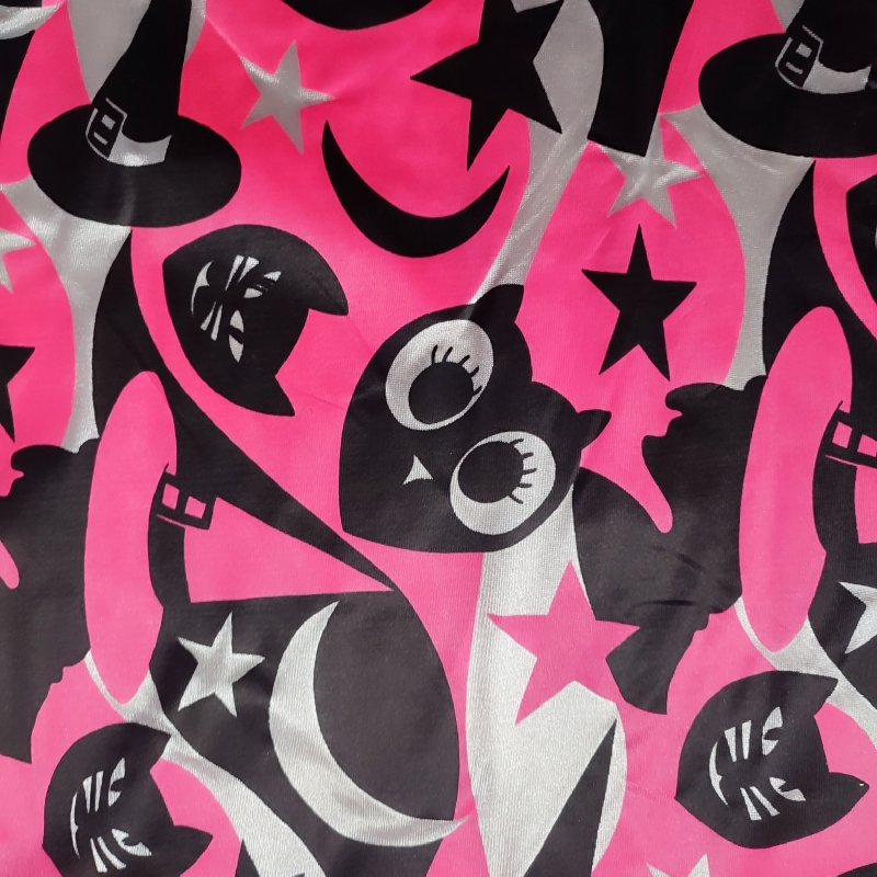 Tela Disfraz Bruja Rosa