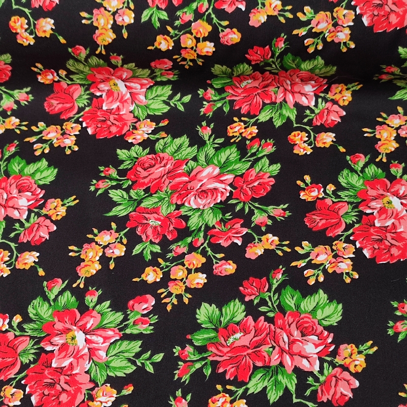 Tela Disfraz Claveles