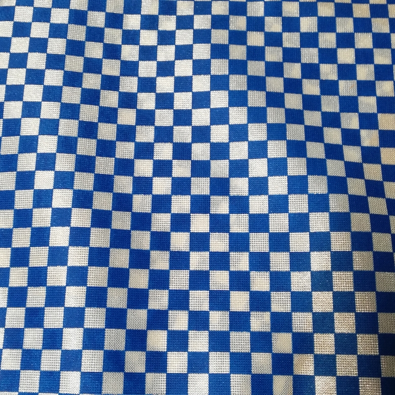 Tela Disfraz Cuadros Azules/Blancos