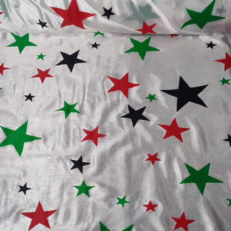 Tela Disfraz Estrellas Colores